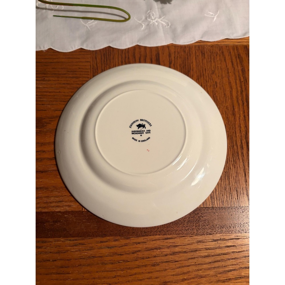 Johnson Brothers Katherine Plate - Pink Magnolia Floral English Ironstone - Picture 5 of 6